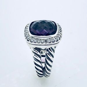 David Yurman Albion Ring (Amethyst & Diamonds)